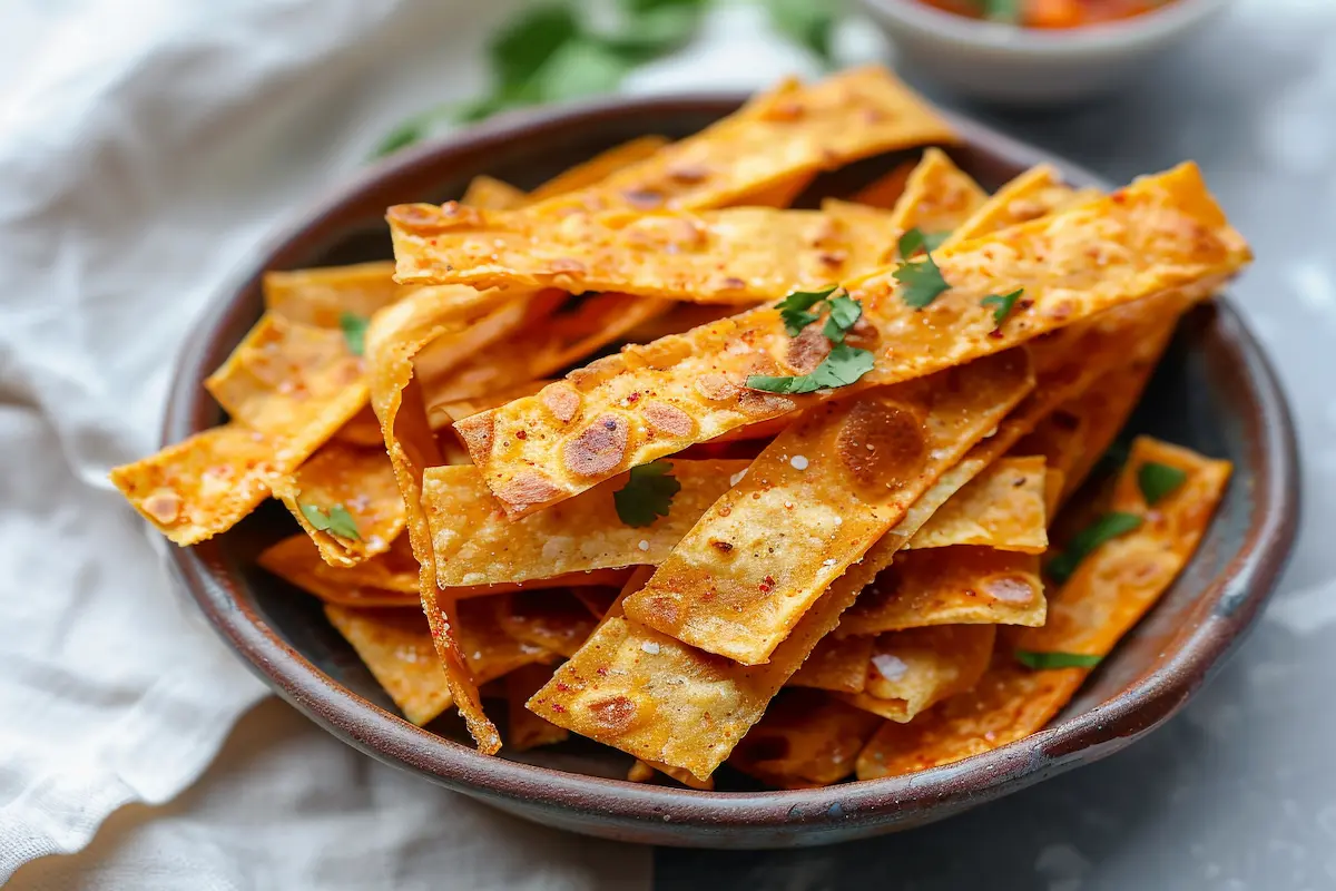 2 tortilla strips