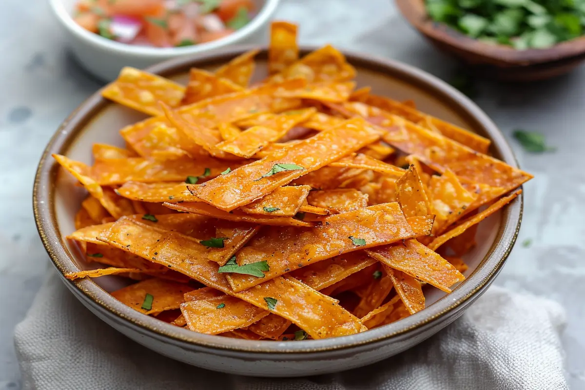 3 tortilla strips