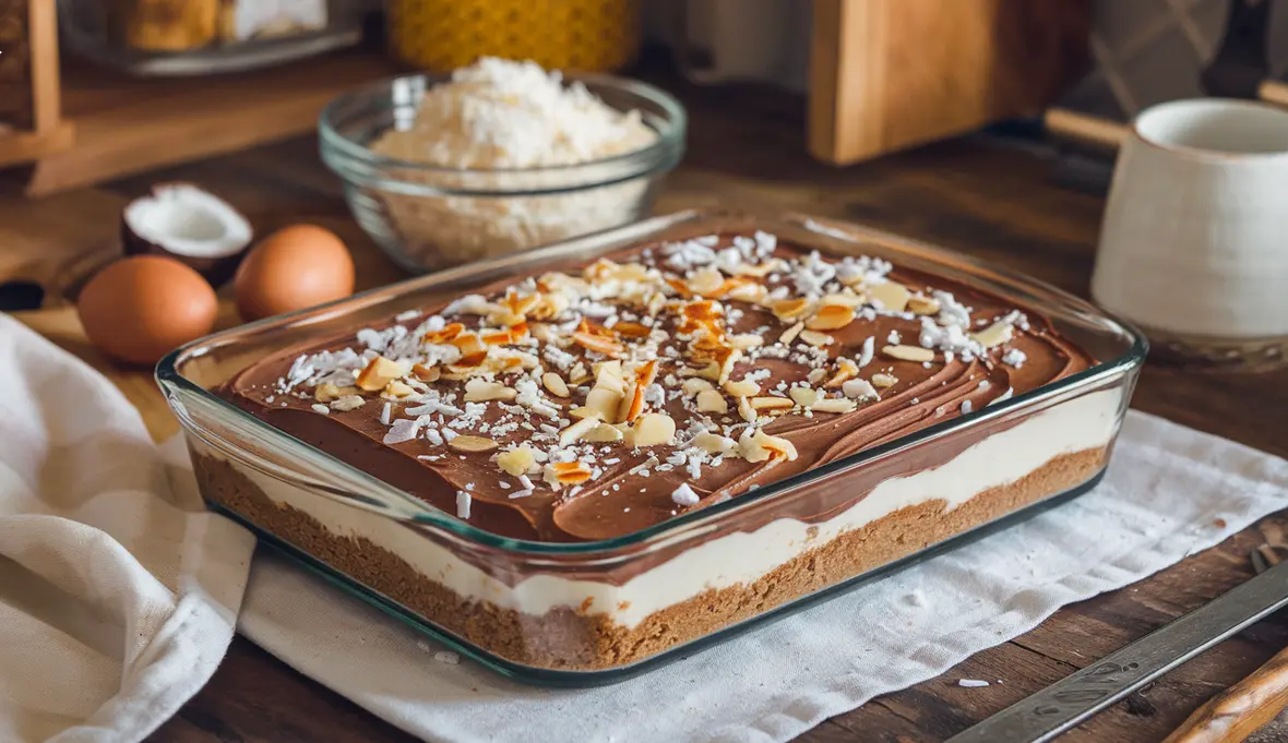 Mounds Poke Cake