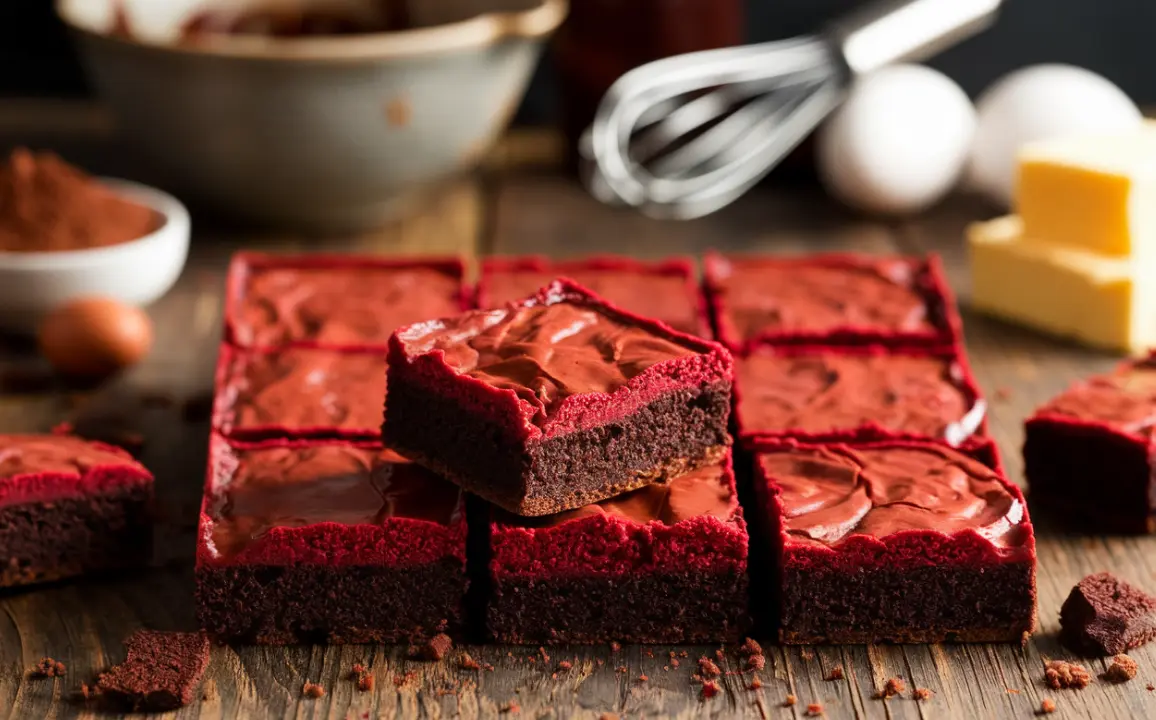 Red-Velvet-Brownies-2 red velvet brownies