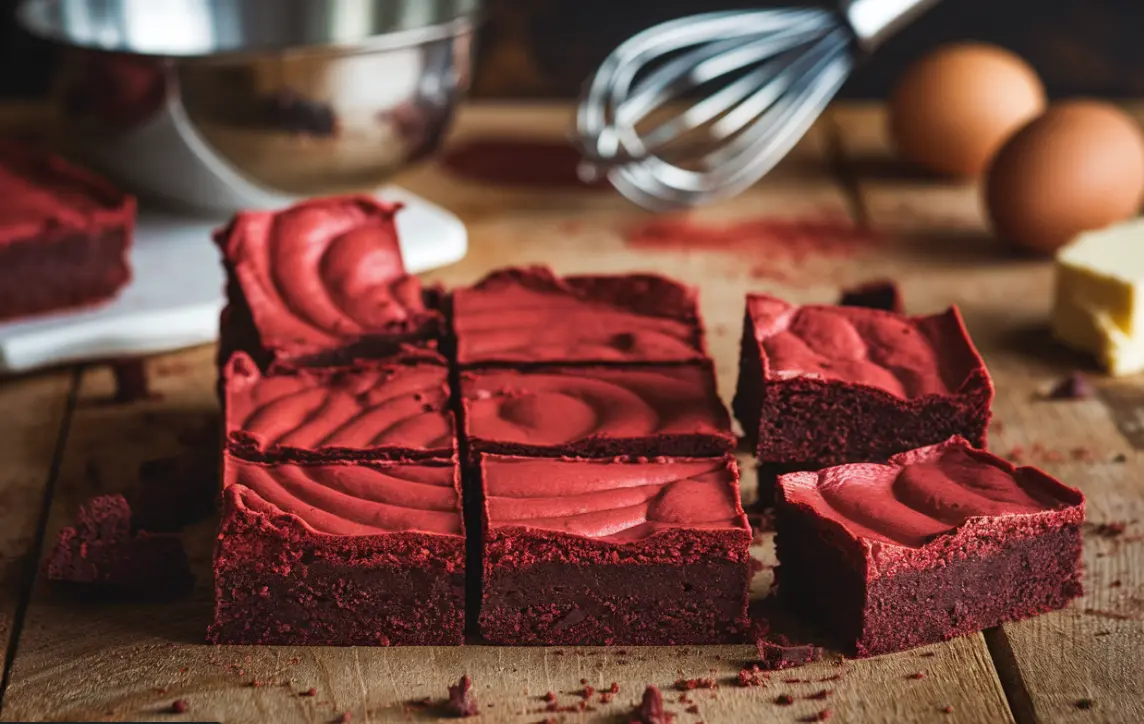 Red-Velvet-Brownies-3 red velvet brownies