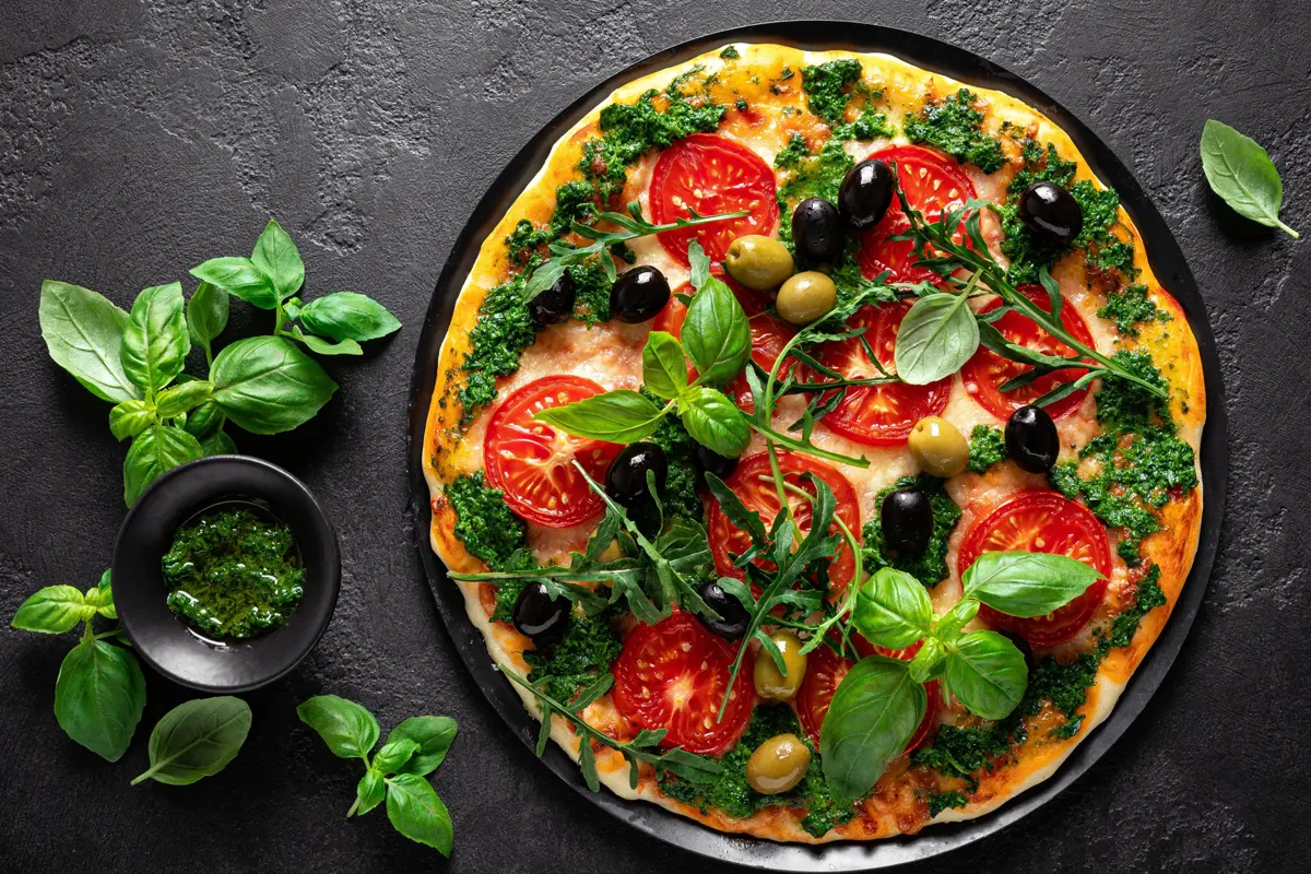 Sweet-Tomatoes-Chimichurri-Pizza-Recipe-1 Sweet Tomatoes Chimichurri Pizza Recipe