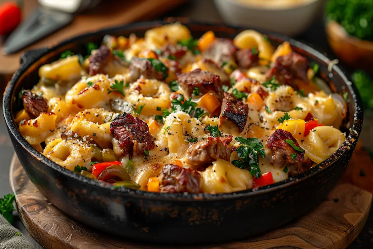 philly-cheesesteak-tortellini-2-1 philly cheesesteak tortellini