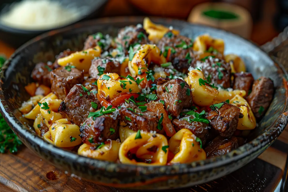 philly-cheesesteak-tortellini-4-1 philly cheesesteak tortellini