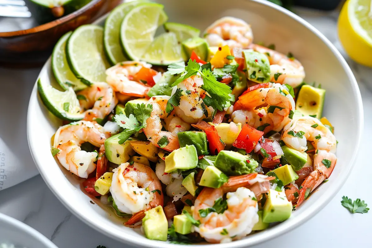 tzaghough_create_a_realistic_image_about_this_recipe__Shrimp_wi_b8db446d-100c-48e3-a2ba-d9fcac46edca shrimp with avocado edamame