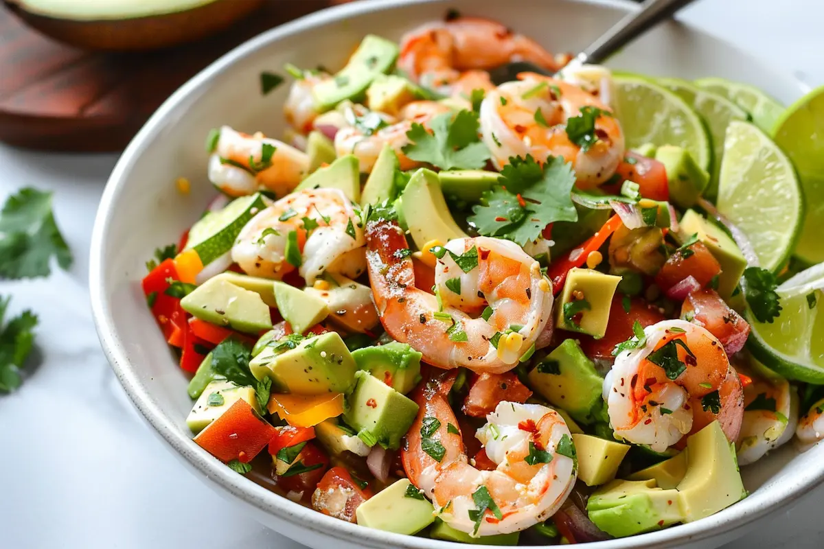 tzaghough_create_a_realistic_image_about_this_recipe__Shrimp_wi_cb4917ee-1452-48b6-ba08-ba09d734ba91 shrimp with avocado edamame