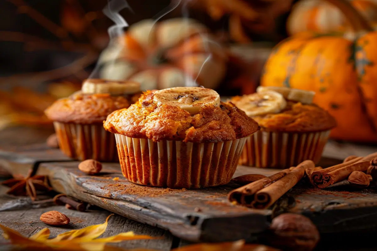 1 Pumpkin Banana Muffins