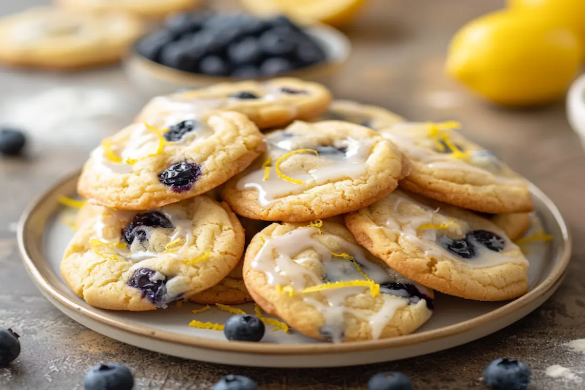 3 Lemon Blueberry Cookies Recipe