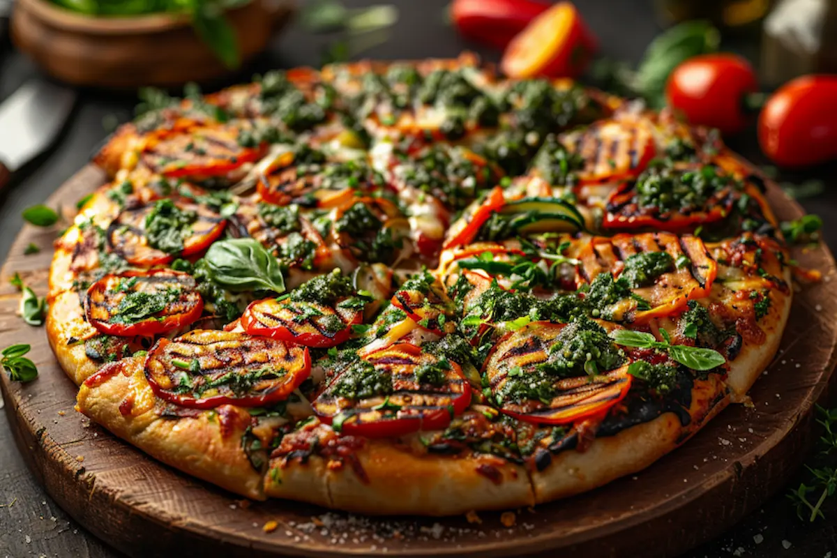 Vegetarian-Pizza-With-Chimichurri-1 (1) Vegetarian Pizza With Chimichurri