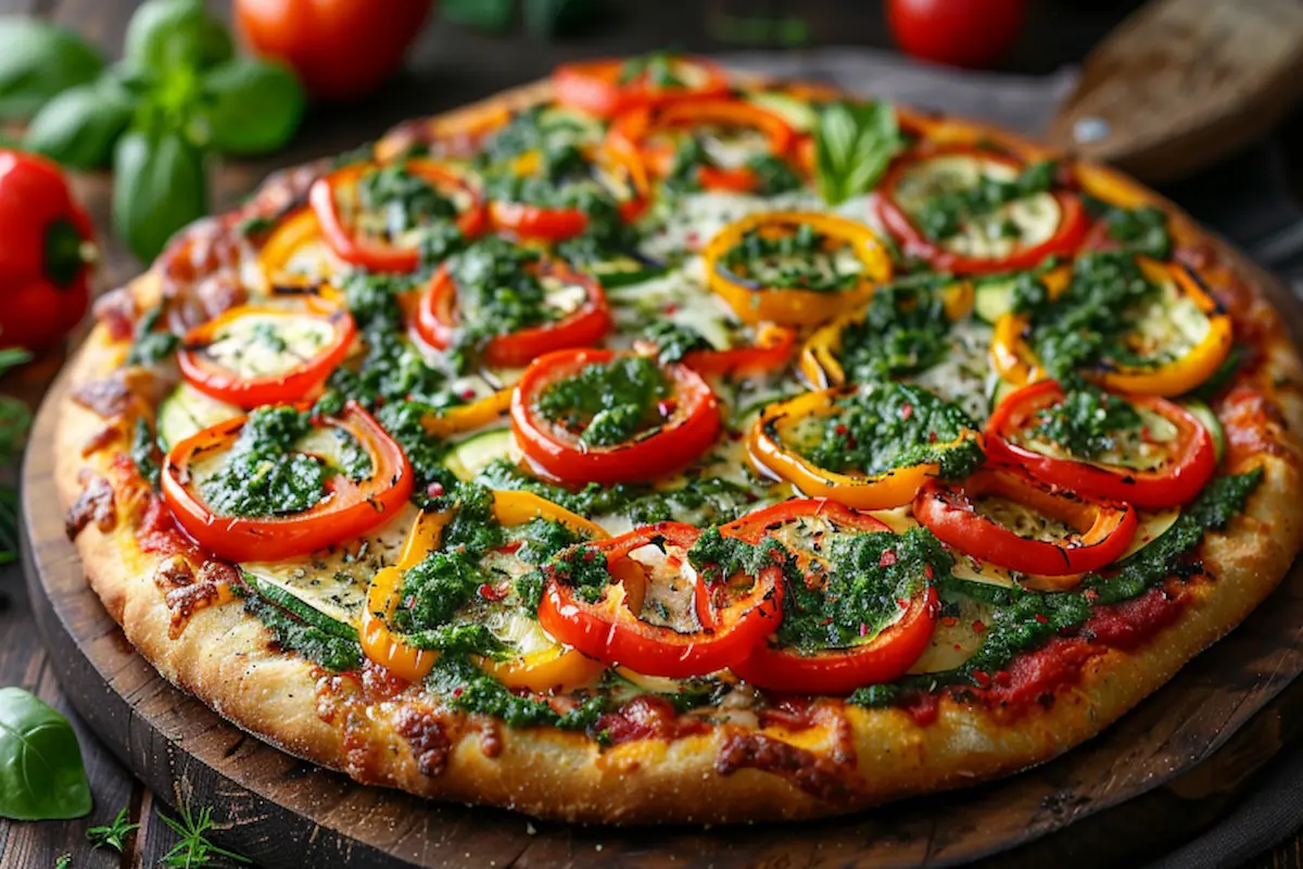 Vegetarian-Pizza-With-Chimichurri-2 (1) Vegetarian Pizza With Chimichurri