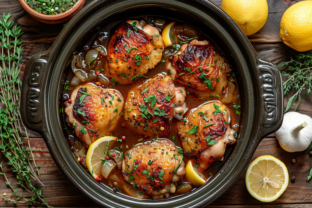 chicken-thighs-rosemary-crock-pot-recipe-2 chicken thighs rosemary crock pot recipe