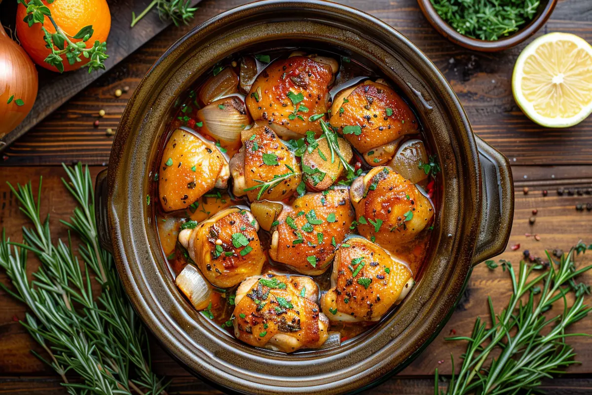 chicken-thighs-rosemary-crock-pot-recipe-4 chicken thighs rosemary crock pot recipe