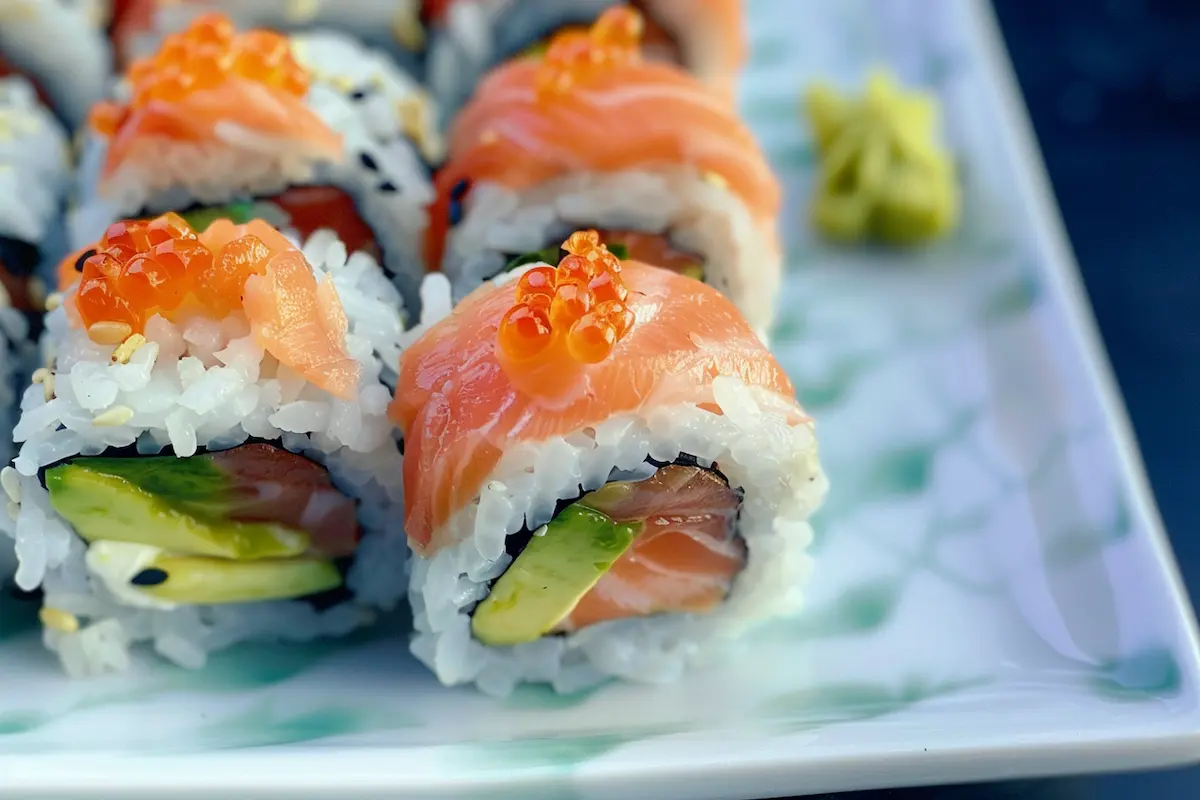 avocado and salmon roll