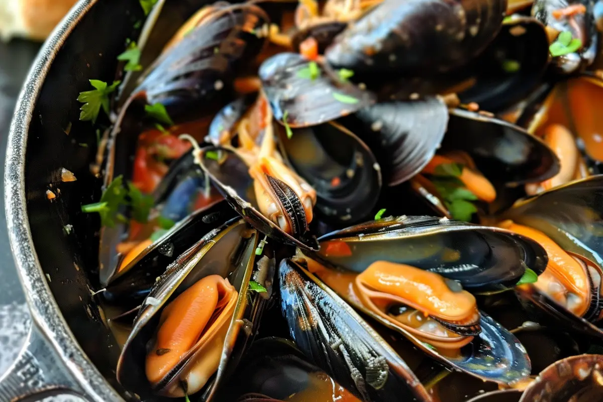 black mussels