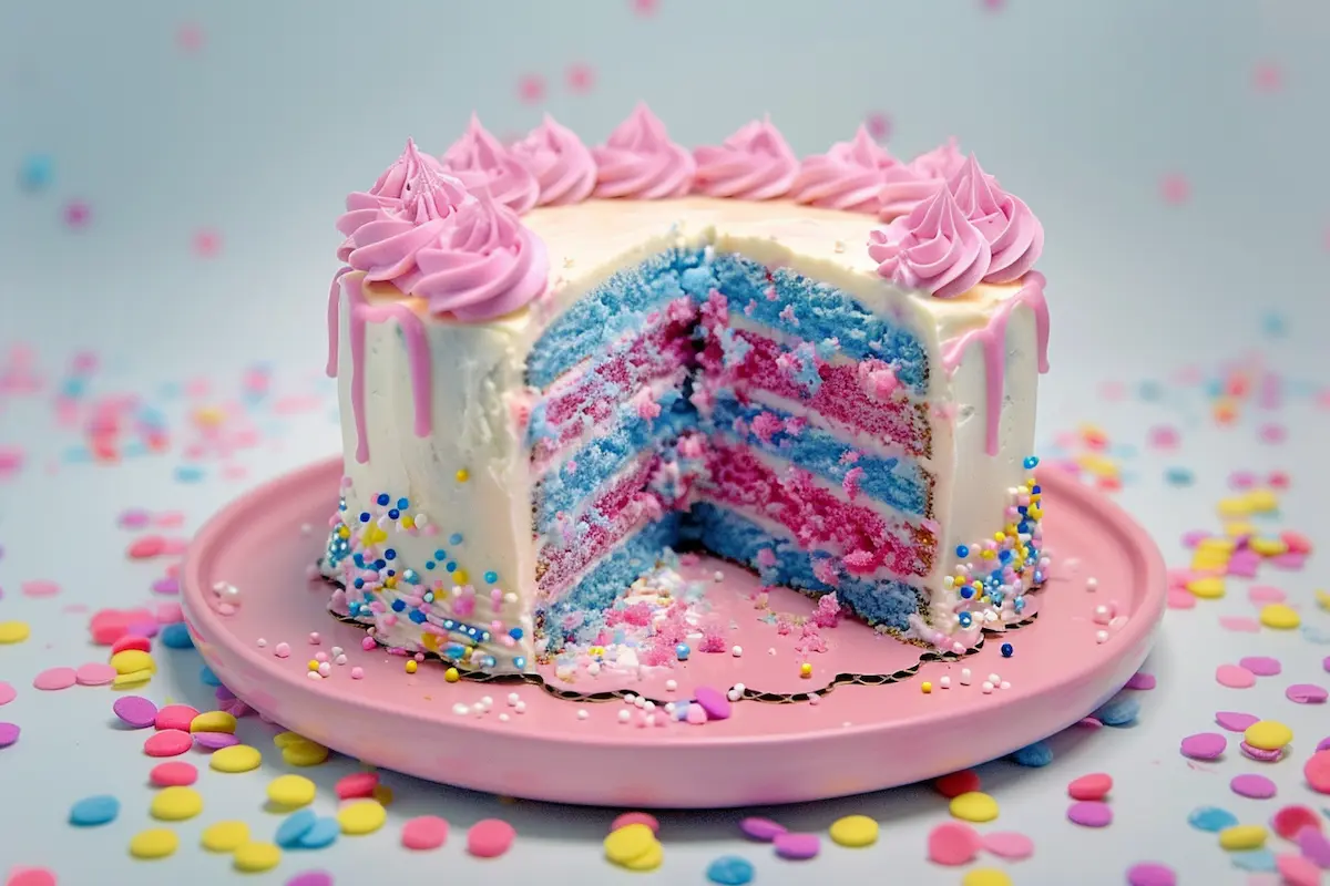 tzaghough_create_a_realistic_image_about_this_recipe__Gender_Re_bccbe72c-3f24-4399-a7ba-8fc7823caa2c gender reveal cake