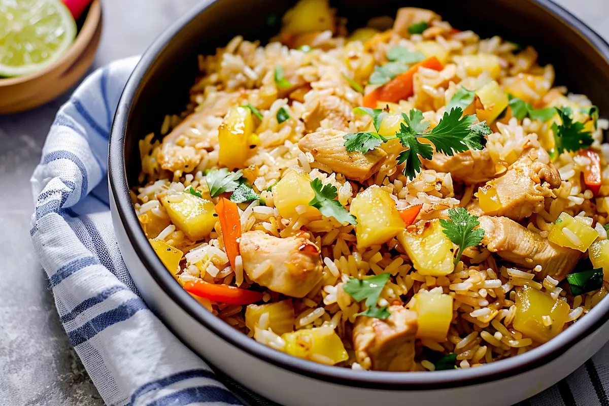 tzaghough_create_a_realistic_image_about_this_recipe__Pineapple_70bdd0b9-8053-4f72-b7c2-f7614818c927 Pineapple Chicken and Rice