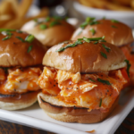 Buffalo chicken sliders