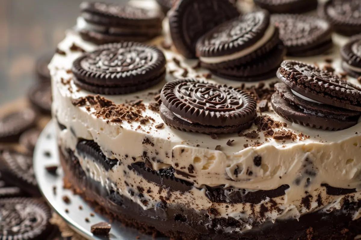 Cookies & Cream Fridge Cake Recipe Cookies & Cream Fridge Cake Recipe